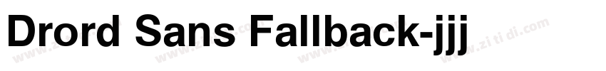 Drord Sans Fallback字体转换